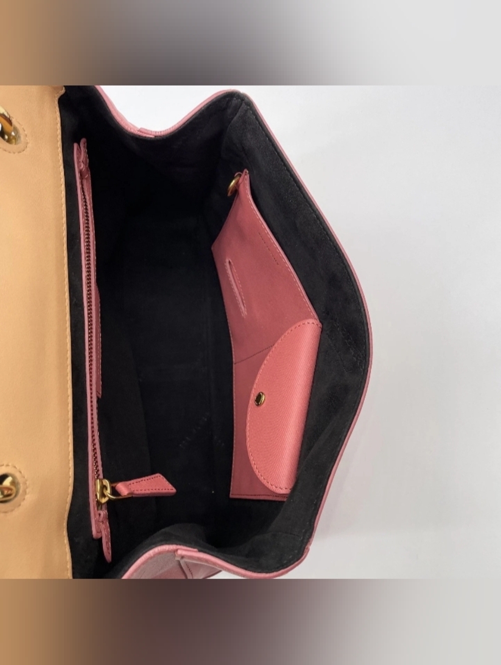 SALE! Burberry DK88 Tri Color Leather Medium 2 Way Top Handle Bag - Picture 10 of 16